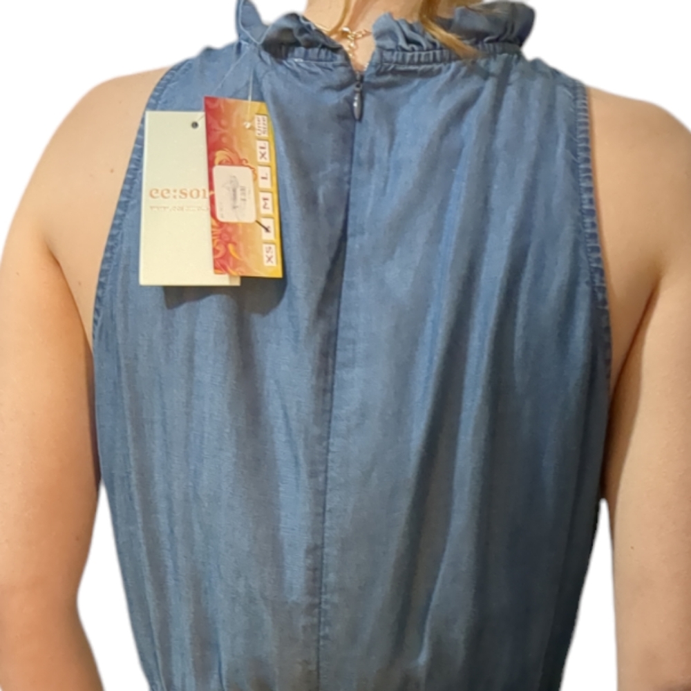 ee:some jumpsuit size S color blue jeans - Picture 3 of 7